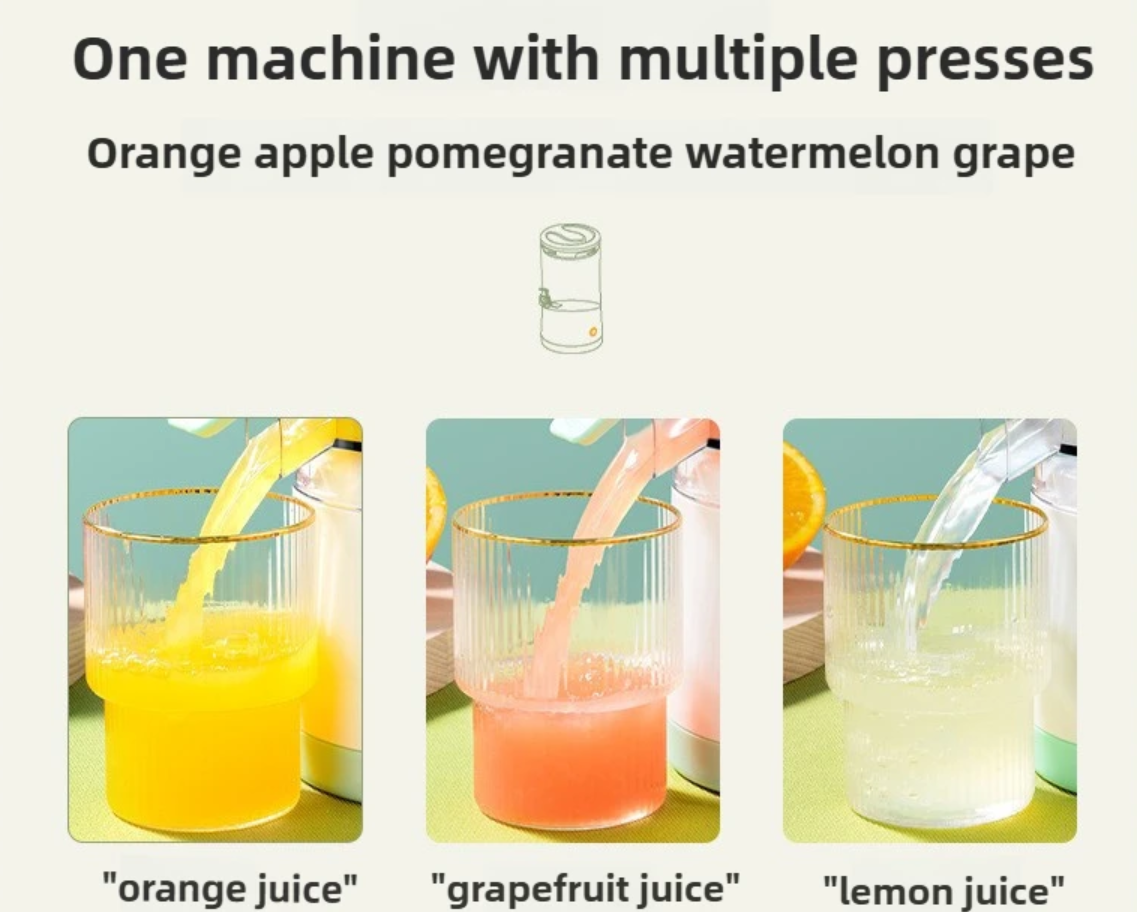 New Electric juicer, slow juicer, cordless juicer, fruit blender, rechargeable juicer